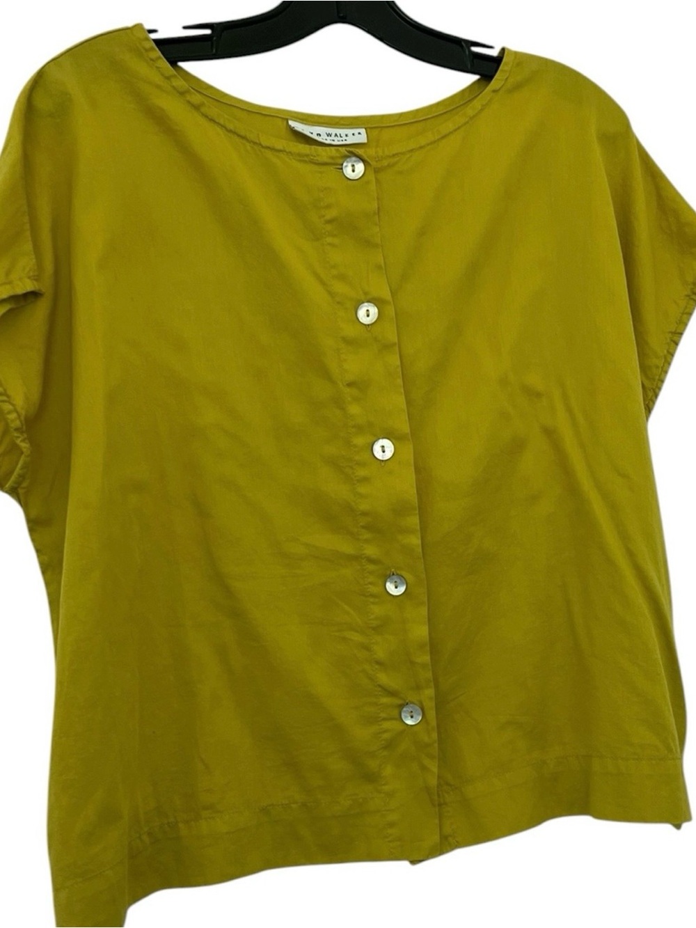 Bryn Walker Bessie Shirt In Ambrosia Short-Sleeve Button Front Closure Size S